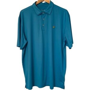 Men’s Masters Tournament Tech Polo Shirt XL Teal Blue